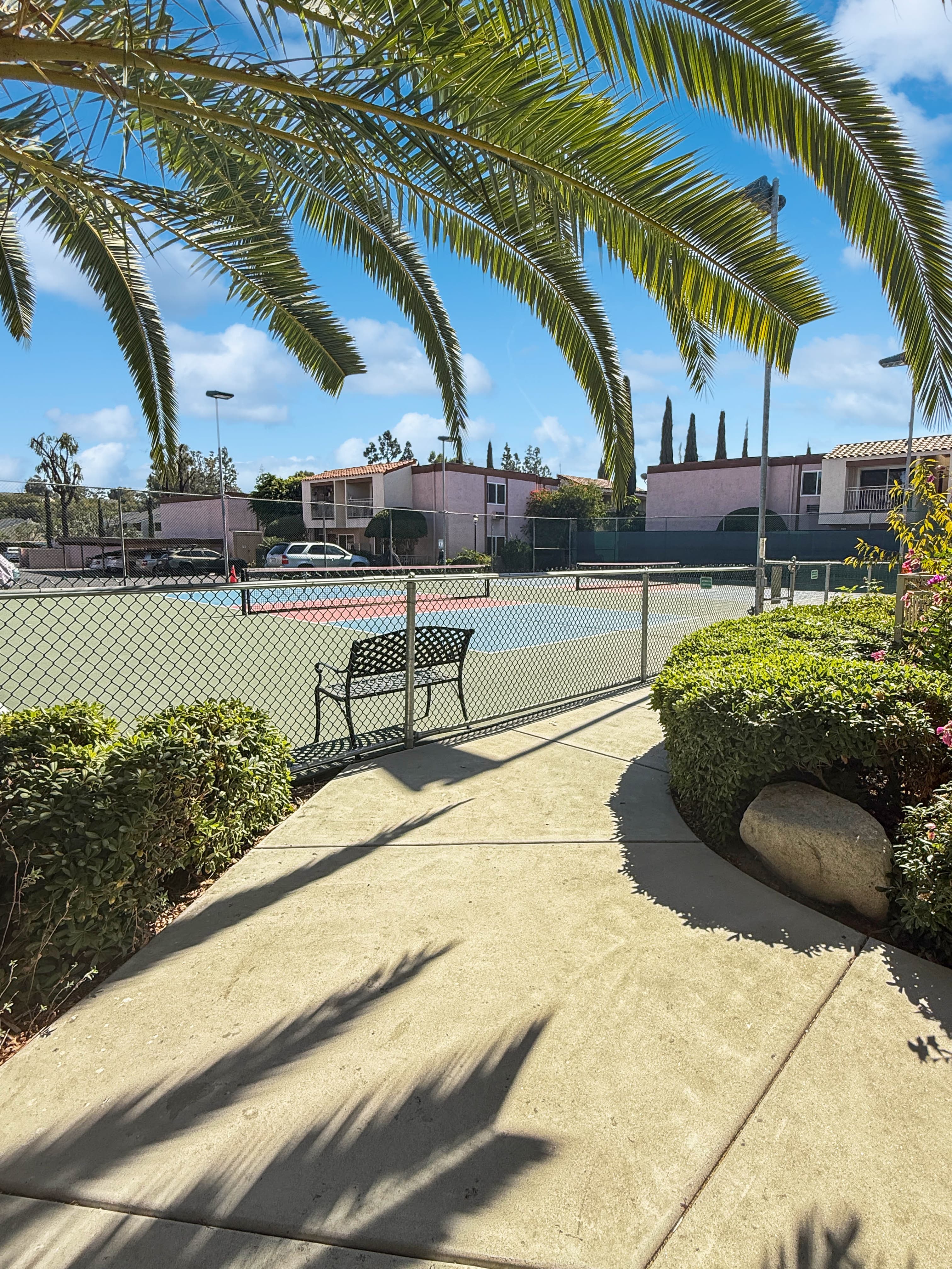 On-site pickleball court at Hourglass Park